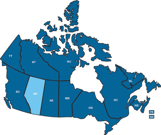 Assisting Hands Locations - Canada